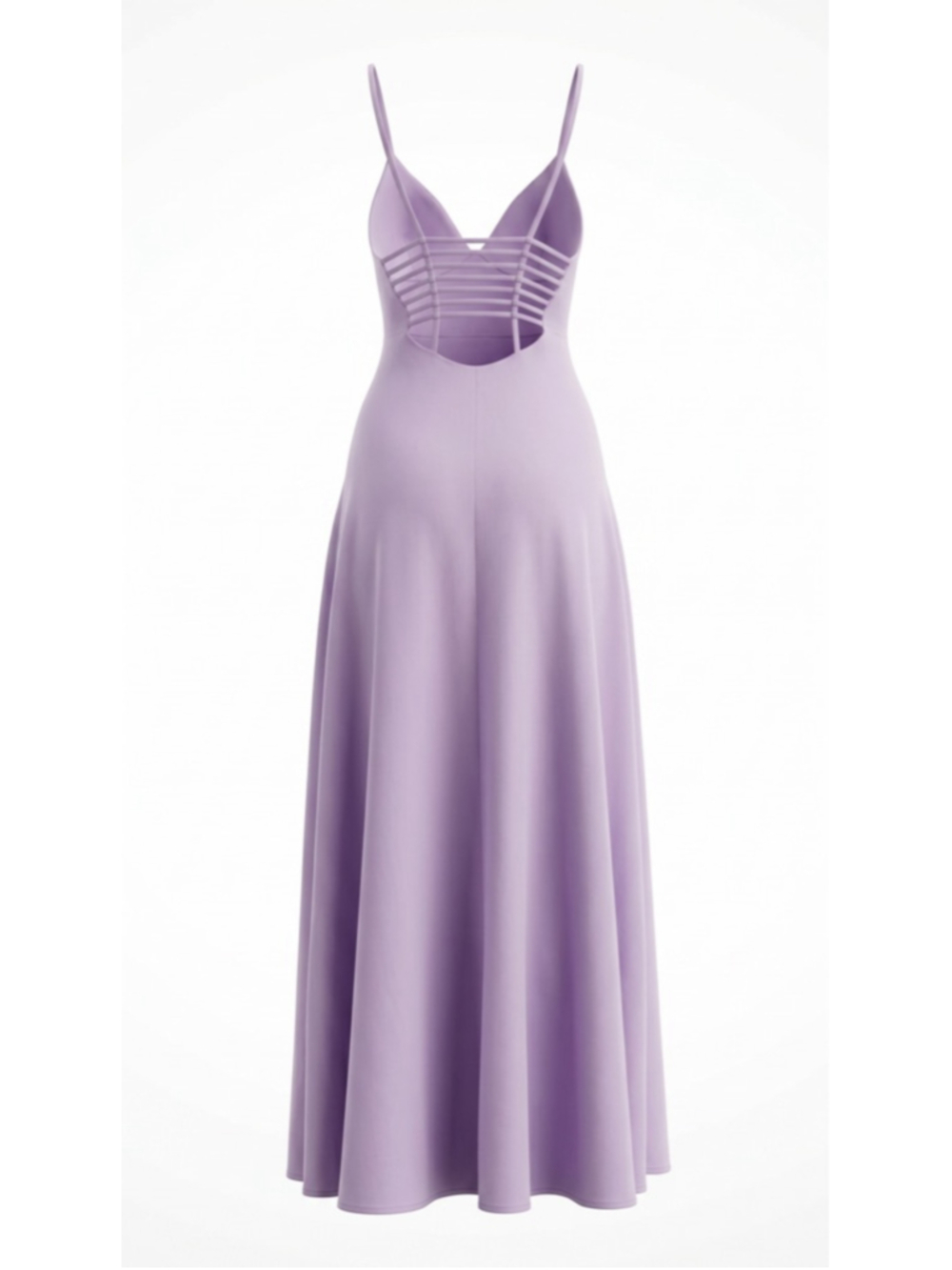 Jonathan Simkhai Prudence Pintuck Lilac Silk Maxi Dress Size M - Picture 2 of 7